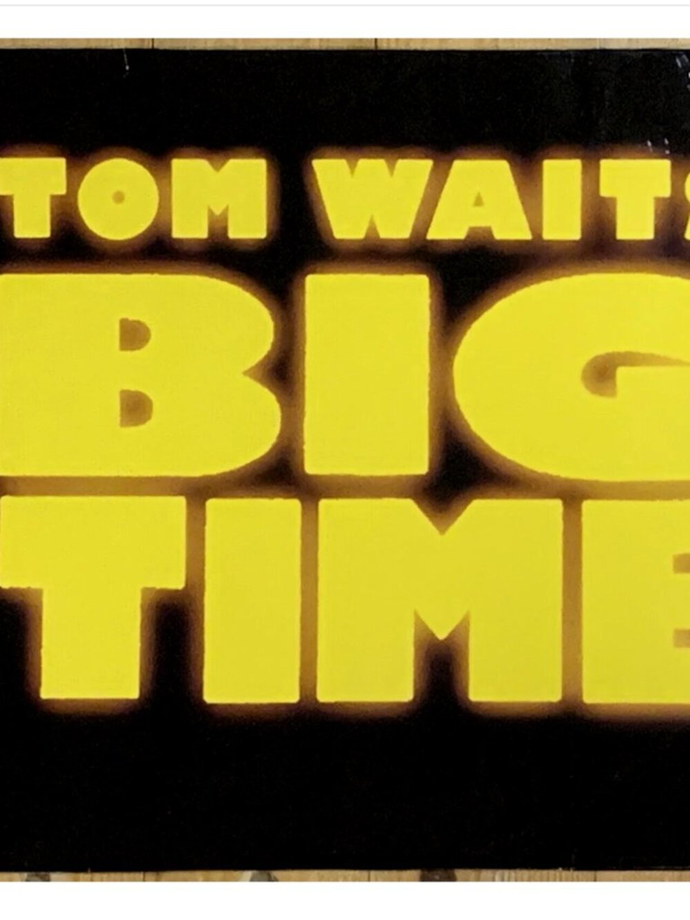 TOM WAITS Big Time Original 1988 Island LP -Original vinyl soundtrack